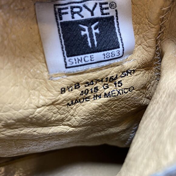 Frye Boots Womens Size 8.5 Brown Leather Harness Ankle Riding Western - Picture 11 of 12